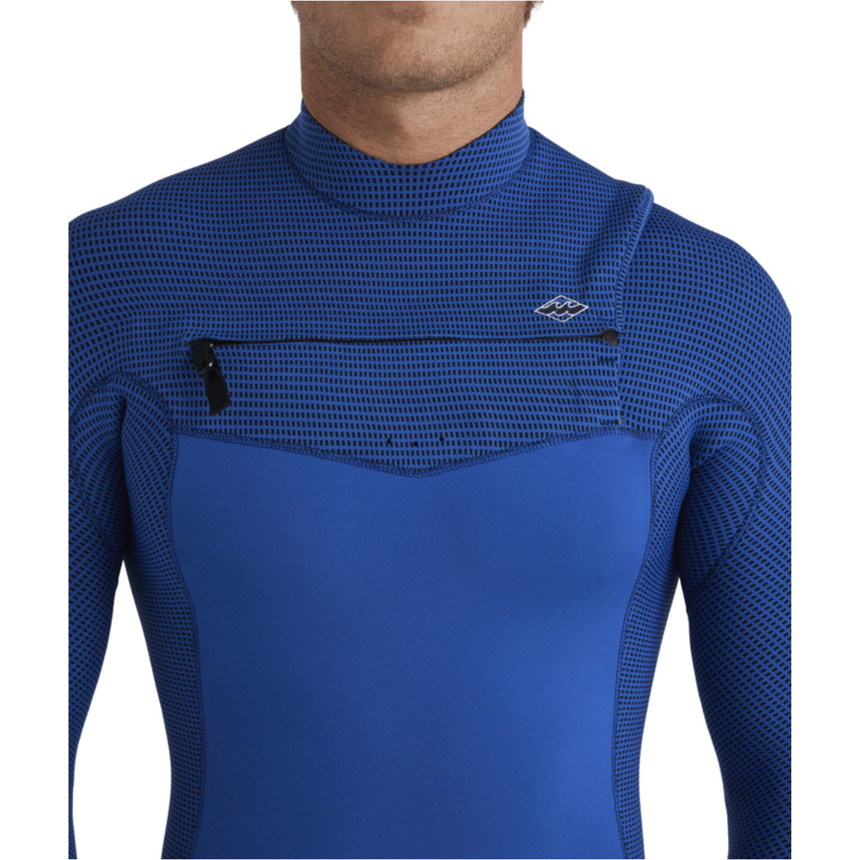 2025 Billabong Mens Revolution Natural 4/3mm Chest Zip Wetsuit 24AW193512 - Dark Cobalt